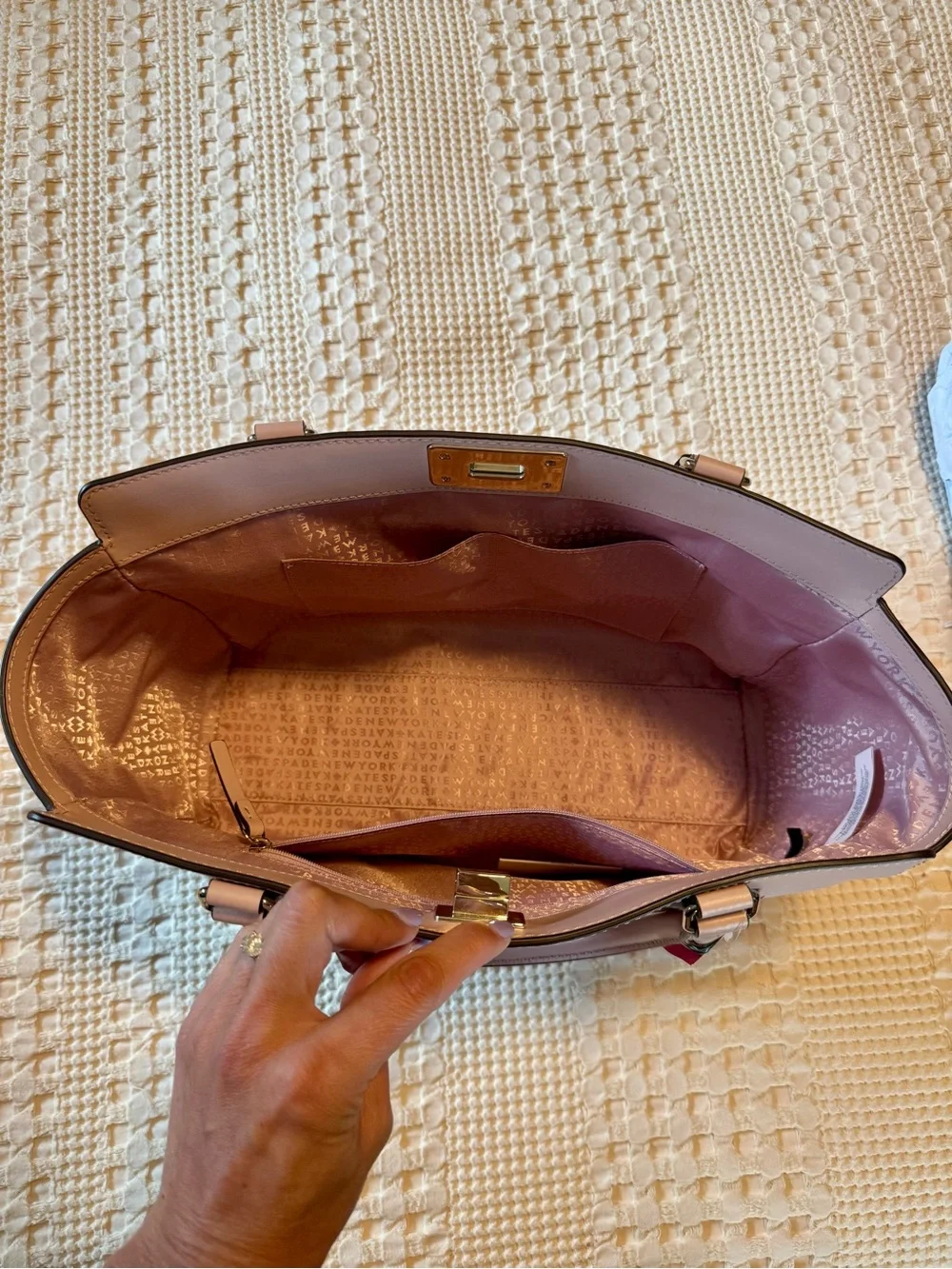 Kate Spade Kelsey Orchard Valley Leather Tote Bag